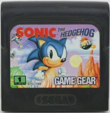 SONIC THE HEDEHOG GG CARTUTXO