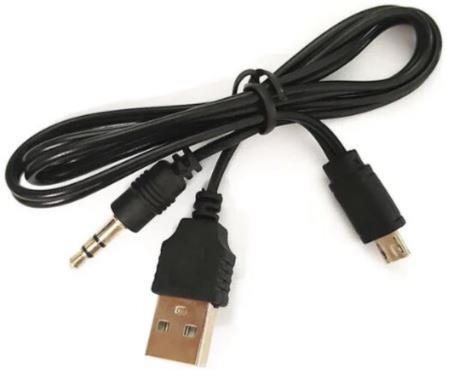 CABLE USB A MICRO + JACK 3.5MS