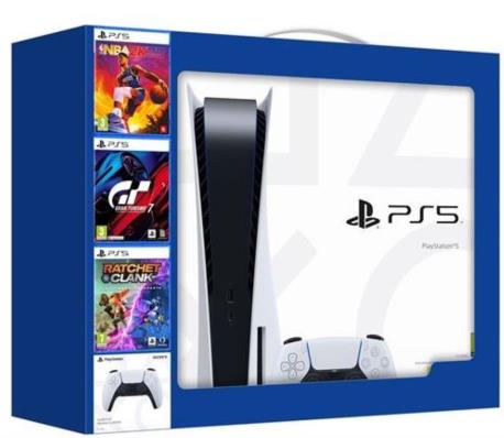 CONSOLA PS5 + NBA 2K23+GT7+RAC