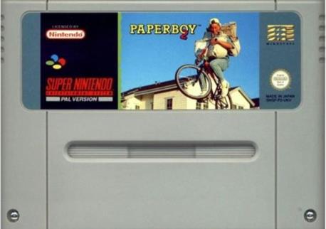 PAPERBOY SNES CART.