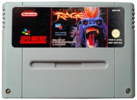 PRIMAL RAGE SNES CART