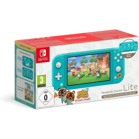 CONSOLA SW LITE TURQUESA EE + ANIMAL CROSSING