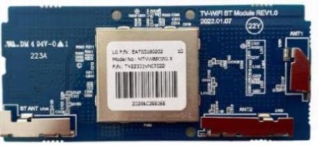 PLACA WI-FI TV LG 75NANO826QB 2M