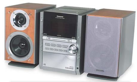 MINI CADENA PANASONIC 5CD MP3 2MA