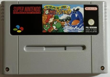 YOSHI´S ISLAND SUPER MARIO WOLD 2 SNES CART