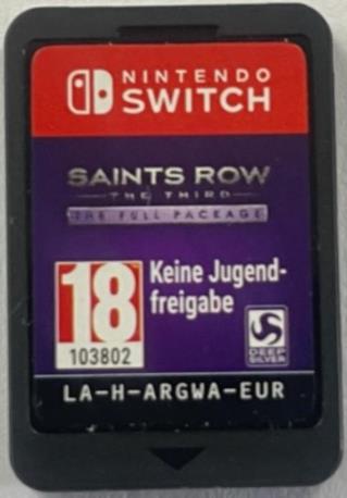 SAINT ROW THE THIRD SW CART