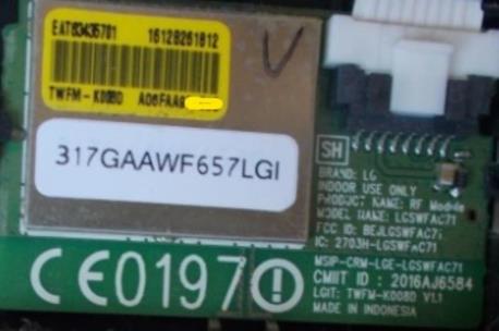 PLACA WIFI PER TF LG 32LJ5961 2MA