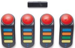 4 MANDOS BUZZ SENSE FILS PS2 PS3 2M