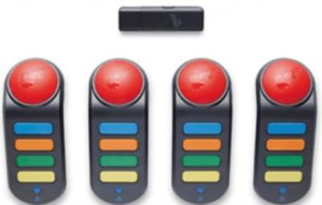 4 MANDOS BUZZ SENSE FILS PS2 PS3 2M