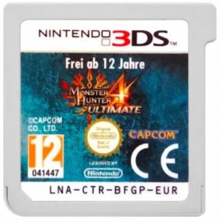 MONSTER HUNTER 4 ULTIMATE 3DS CART
